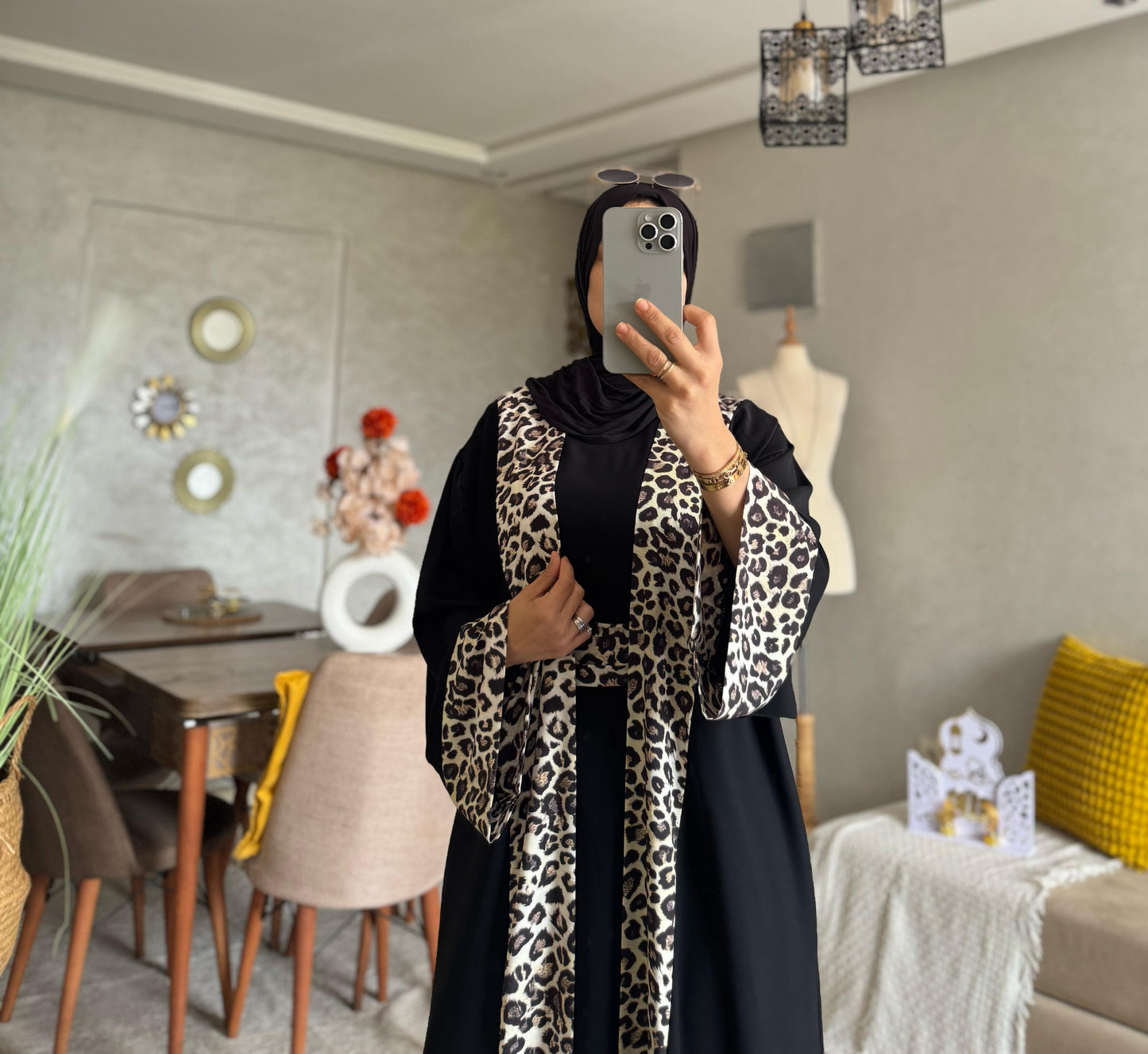 Abaya Kamilah Kimono + Robe sans Manches