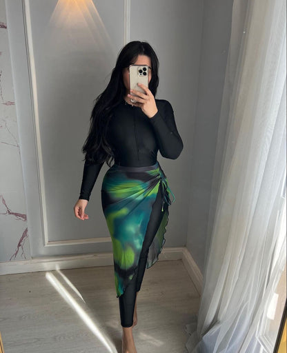 Burkini Cache coloré 5  Piéces